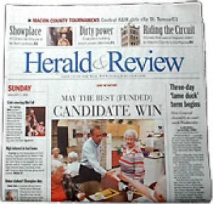 Herald review newspaper decatur illinois - Search over 4 newspaper titles from the largest collection of newspaper archives online. Find marriage, birth, obituaries, local news, sports and more for people. ... Herald and Review. Decatur, Illinois. 1,390,835 pages; 1880–2024; The Herald-Despatch. Decatur, Illinois. 6,663 pages; 1880–1897 Scroll to Top Sign in · Help ...